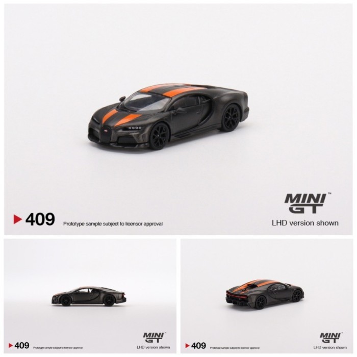 TERLARIS MINIGT 409 BUGATTI CHIRON SUPER SPORT 300+ WORLD RECORD DIECAST