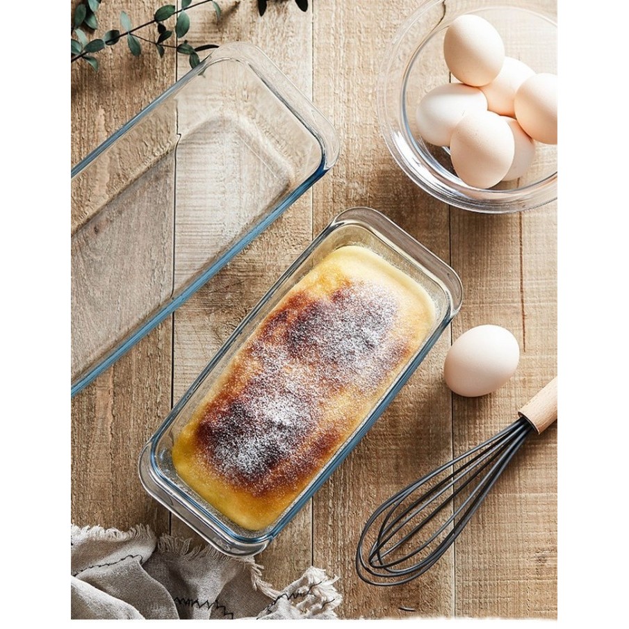 KRIS LOYANG KACA TAHAN PANAS OVEN SAFE/ LOYANG ROTI / LOAF PAN