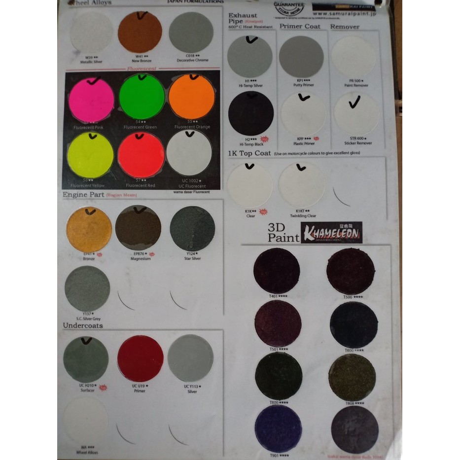 SAMURAI PAINT - CLEAR 1K - K1K**