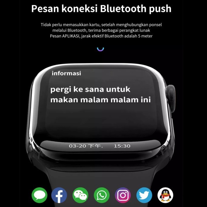 Jam Tangan X7+Max Bluetooth Smartwatch Jam Tangan Pria Dan Wanita