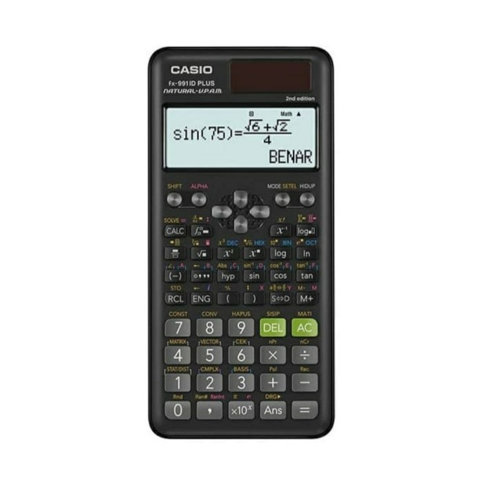 

Terlaris CASIO FX-991ID PLUS - Scientific Kalkulator SALE