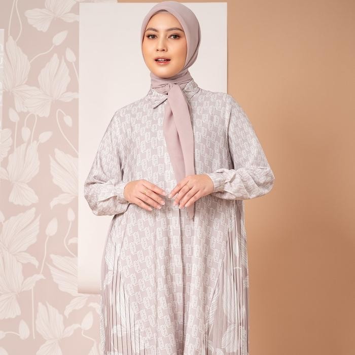 REDI STOK KAKAK SIAP KIRIM HEYLOCAL'S ALORA MONOGRAM TUNIC BLUSH Kode 1095
