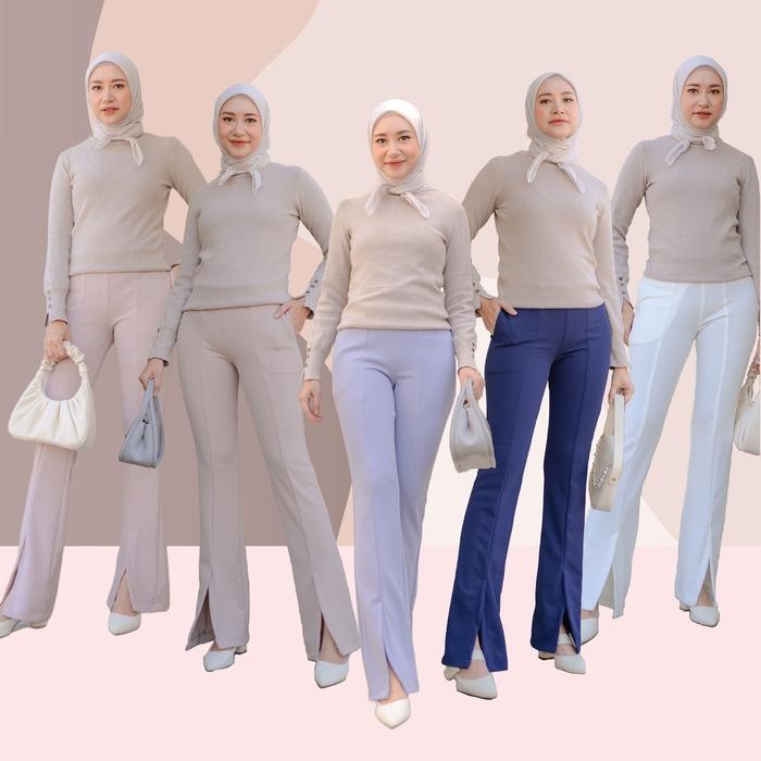 Harga Promo Mylady Hijab Lizzy Pants Celana Panjang Wanita Muslim Kulot Bawahan