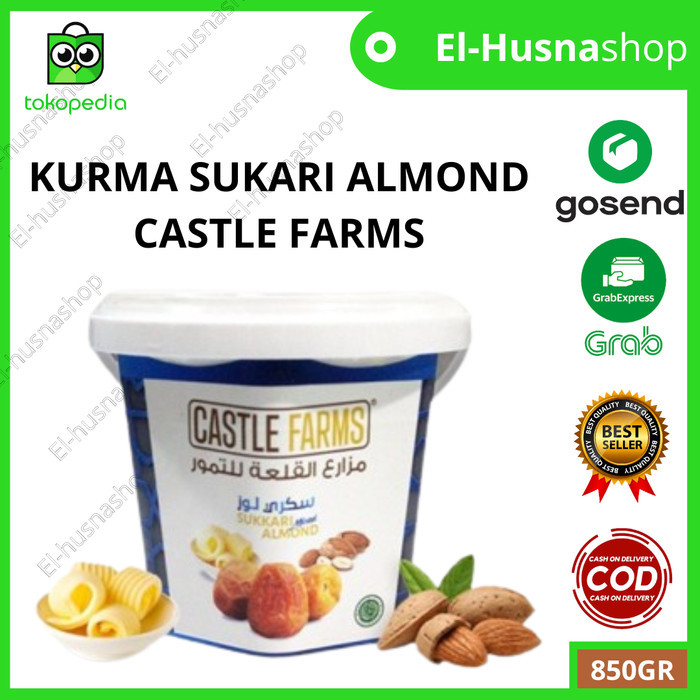 

Kurma Sukari Almond 850gr Castle Farms Ember Korma Basah Fresh Asli