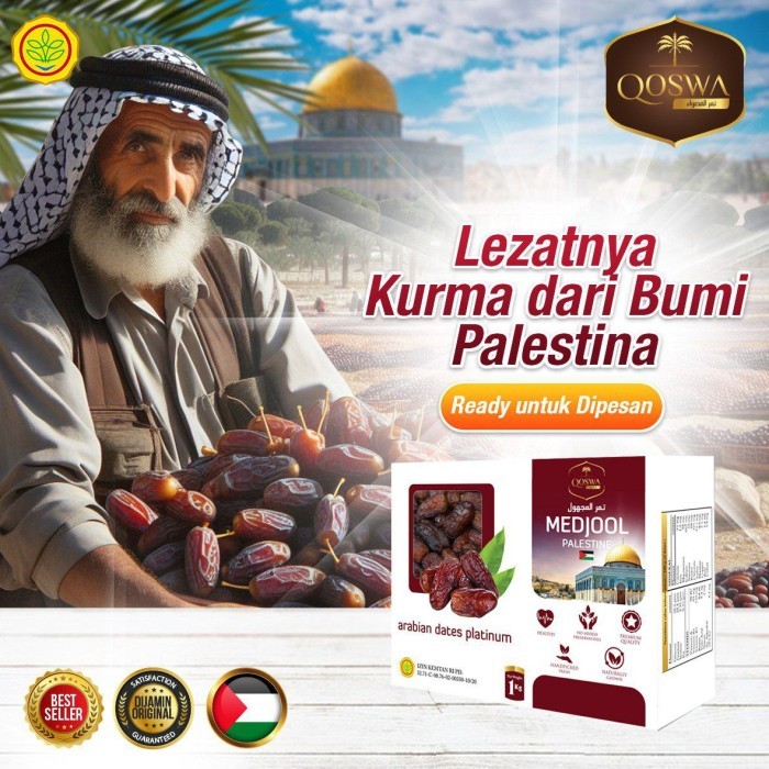 

KURMA MEDJOL JUMBO @ 1 Kg AL QUDS 100% ASLI PALESTINA TERBUKTI LEMBUT