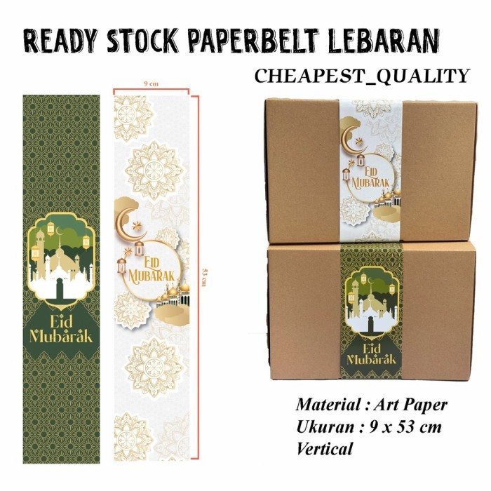 

Terlaris PaperBelt Lebaran Belt Idul Fitri 2022 Classic Eid Mubarak - Isi 10 SALE