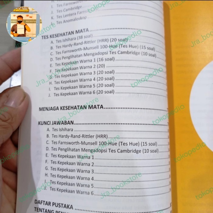 New 100% Originalll Buku Sukses Tes Buta Warna Terlaris Best Quality Asli 100% Original