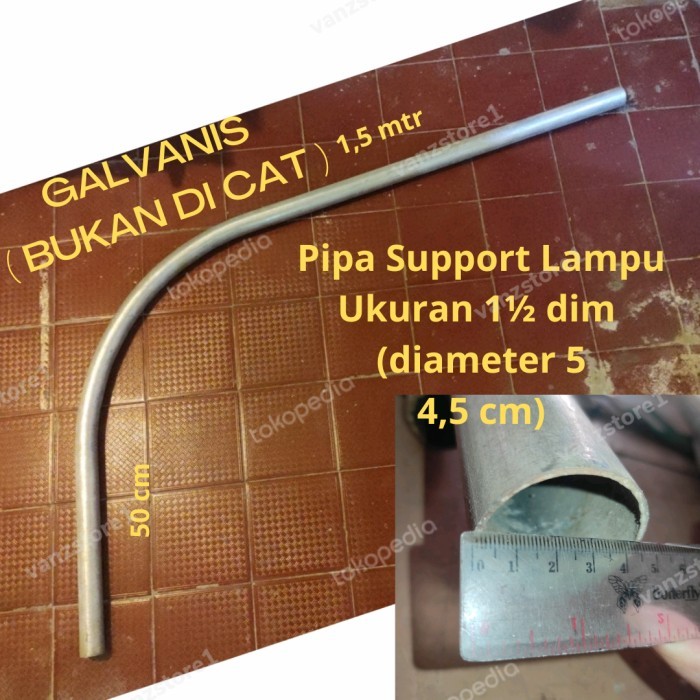 $$$$] Pipa Tiang Ornamen Stang Support Lampu Jalan PJU