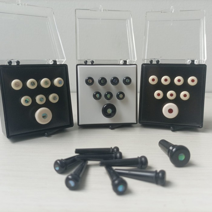 PROMO MARTIN PIN SET GUITAR ACOUSTIC ( BRIDGE & STRAP )