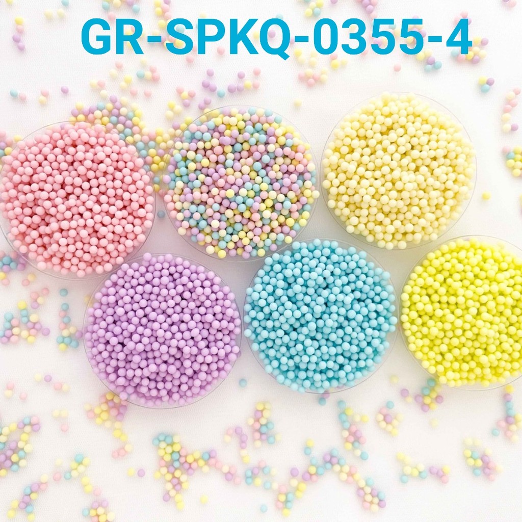 

GR-SPKQ-0355-4 Sprinkle springkel sprinkles 250gr mutiara telur pastel (sprinkles)