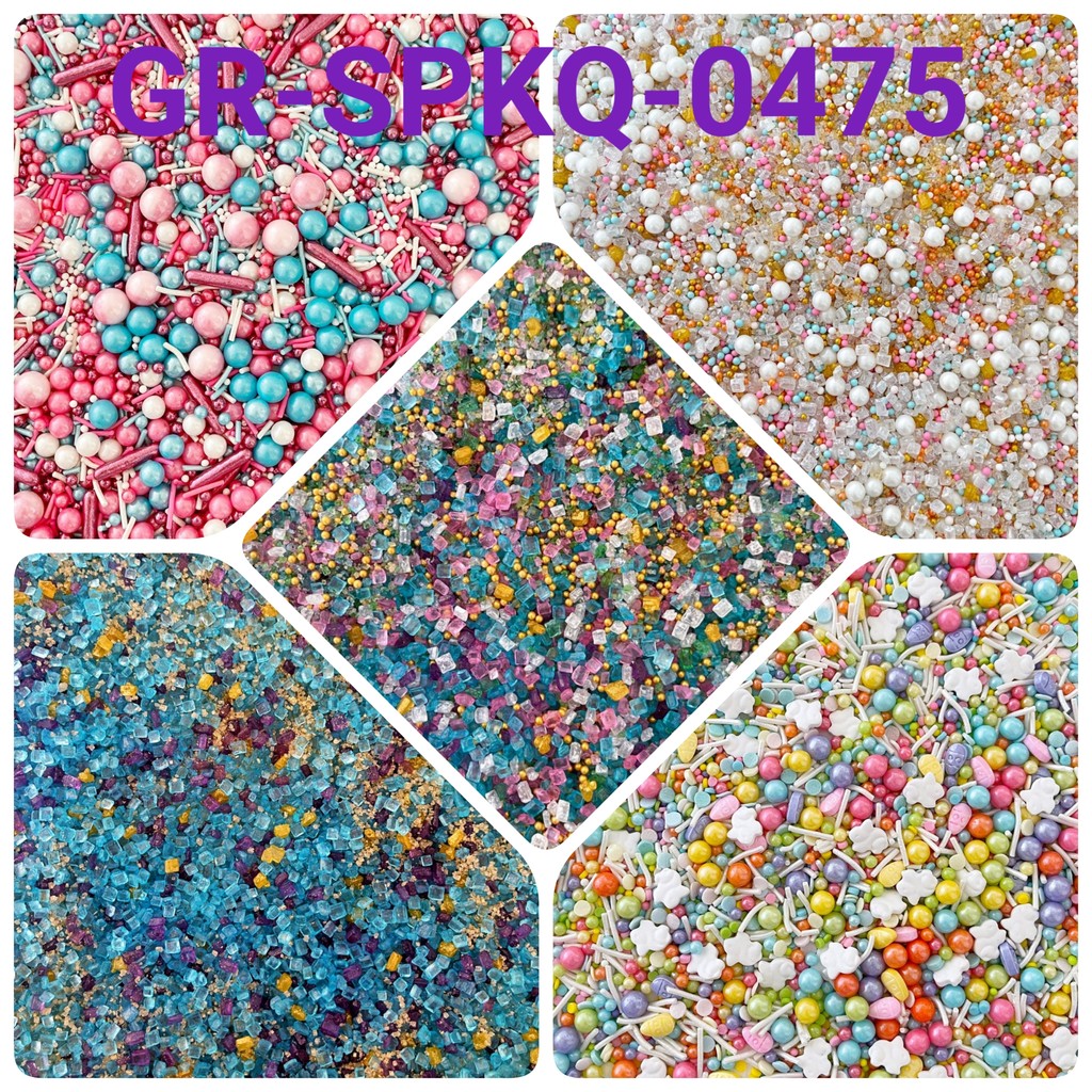 

GR-SPKQ-0475 Sprinkles sprinkle sprinkel 250gr batu permata bubblegum (sprinkles)