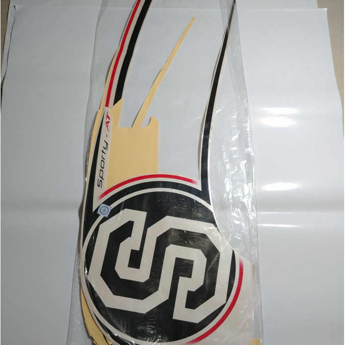 Stiker Bodi & Lis Body & Striping Scoopy 2014 Sporty Putih Full