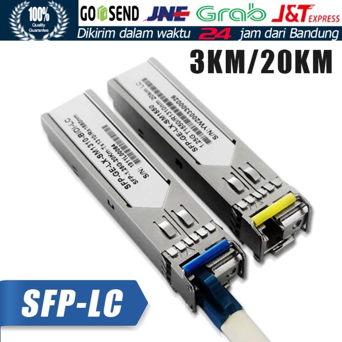 Terlaris Sfp Bidi Single Mode Sc 1.25G 3Km 20Km Connector Optical Fiber Transceiver Huawei