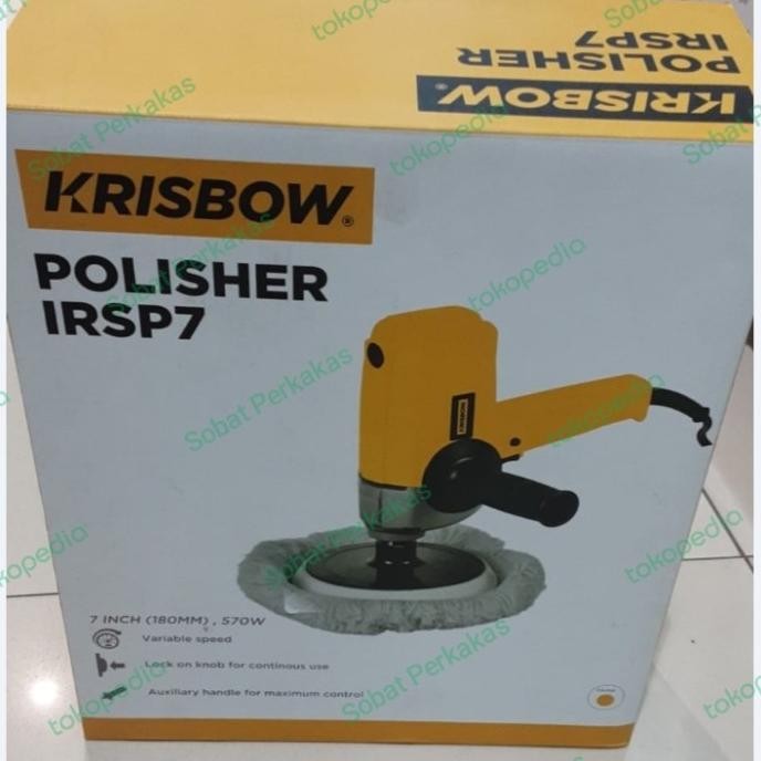 Alat Poles / Mesin Pemoles / Sander Polisher Mobil 180Mm 570 W Krisbow Original Dan Terpercaya
