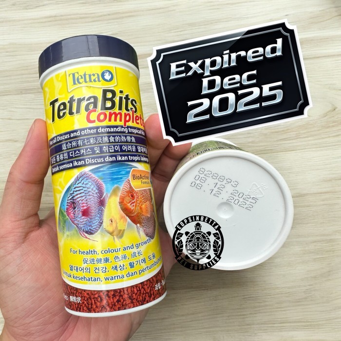 TERBARU Tetra Bits / TetraBits Complete 93 g Makanan Discus Pellet ikan
