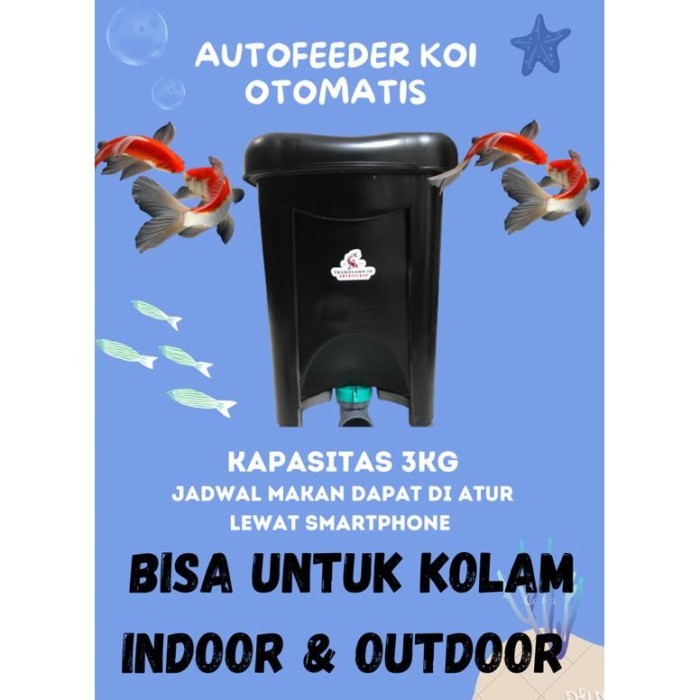 TERBARU TERLARIS NEW AUTOFEEDER IKAN KOI. PAKAN KOI OTOMATIS BERKWALITAS ALL PROMO