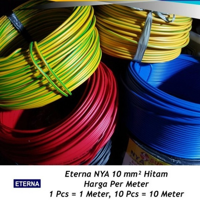 .........] Eterna / Extrana/ Jembo kabel Listrik Kawat / Tunggal NYA 10 MM