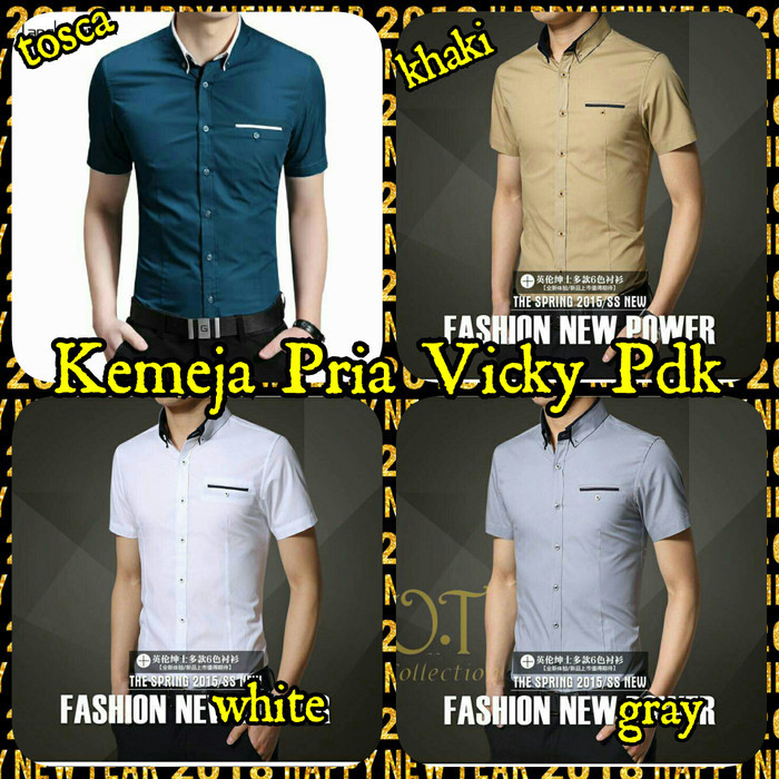 Kemeja Pria Vicky Pdk