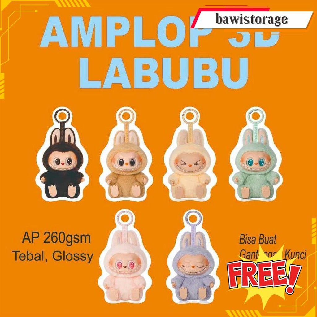 

(6 Pcs) Amplop 3D Motif Labubu Lebaran Idul Fitri, Imlek, Dan Tahun Baru 2025 Bisa Cod