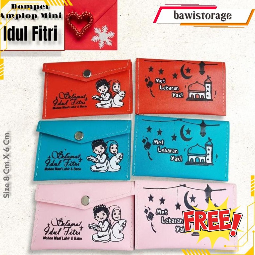 

[ 12 Pcs ]Mini Dompet Amplop Lebaran / Implek Natal Per Pac Isi 12 Pcs Original Produk