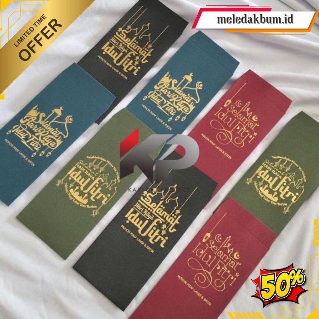 

Amplop Idul Fitri Premium Uang Tanpa Lipat Ukuran 7,5 X 16 Cm / Amplop Lebaran Premium Gratis Ongkir