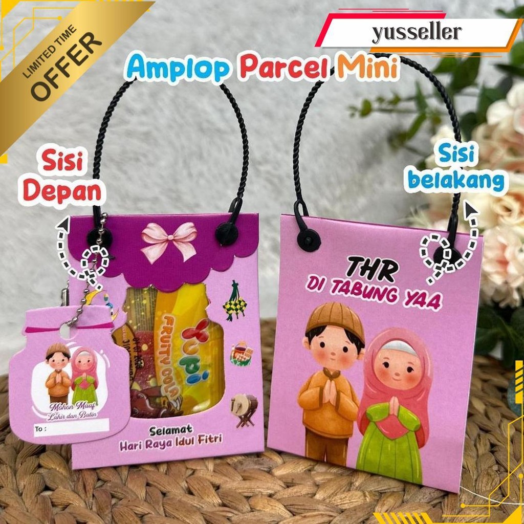 

8 Pcs Parcel Mini Amplop Lebaran Model Tas Terlaris