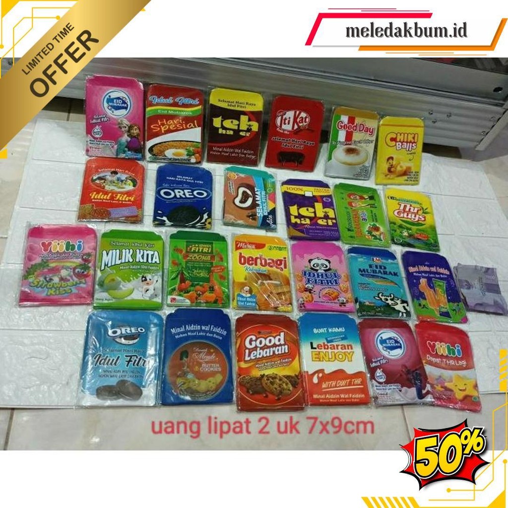 

Bisa Pilih Motif Amplop Lebaran Karakter Medium 7X9Cm 1Pack Isi 10Pcs 1Motif Bisa Cod