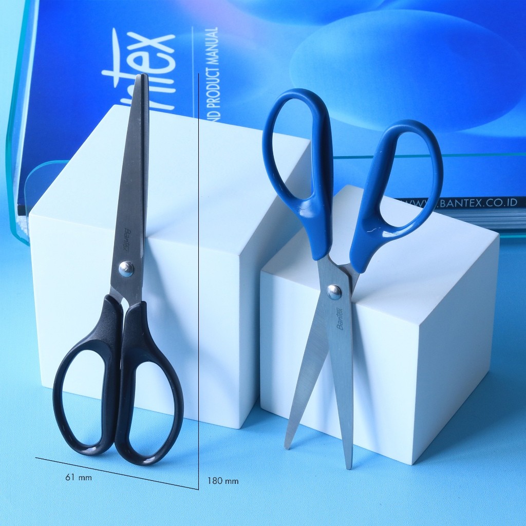 

[Pelangi Stationery] BANTEX Office Scissor BD1003 Gunting Kertas Pisau Tajam 180 mm