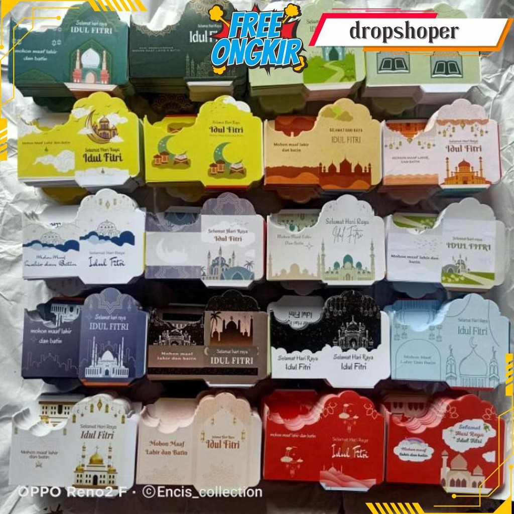 

[100 Lembar ] Amplop Lebaran Medium Muslim Bisa Pilih Motif Terlaris