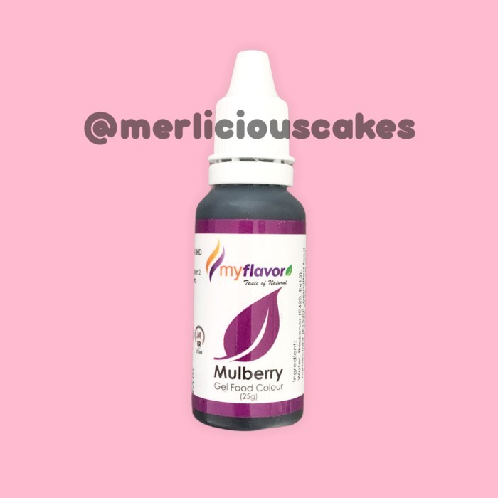 

:=:=:=:=] Mulberry Gel My Flavor Food Color Food Colour Pewarna Makanan