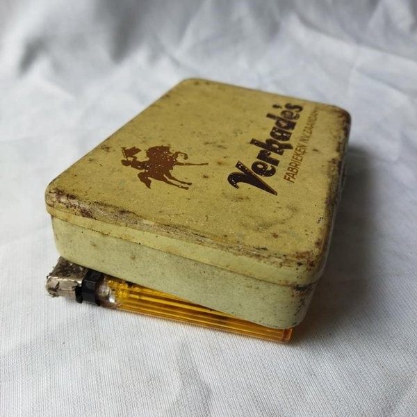 Tebaru Pajangan Vintage Kotak Kaleng Kosong Verkade's Berkualitas