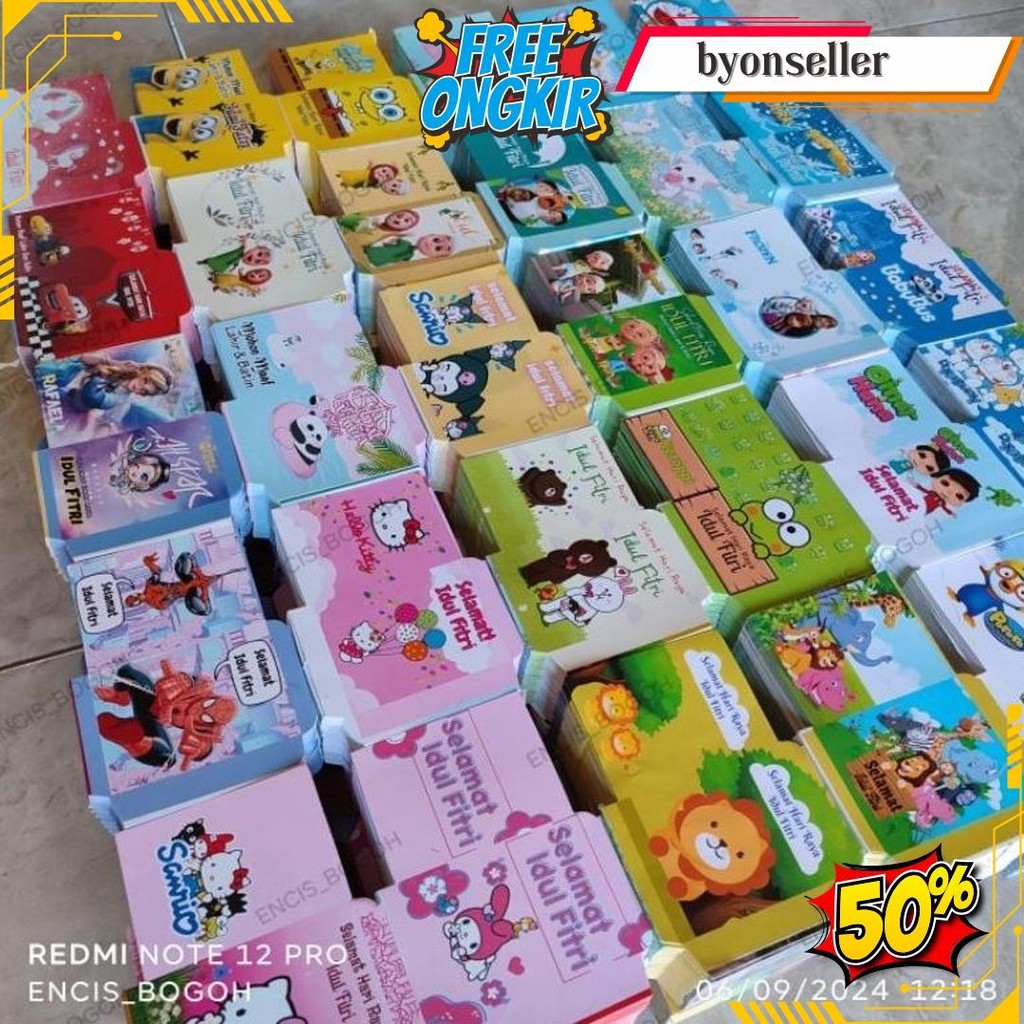 

Pilih Motif - 100 Lembar Amplop Mini Karakter Cod
