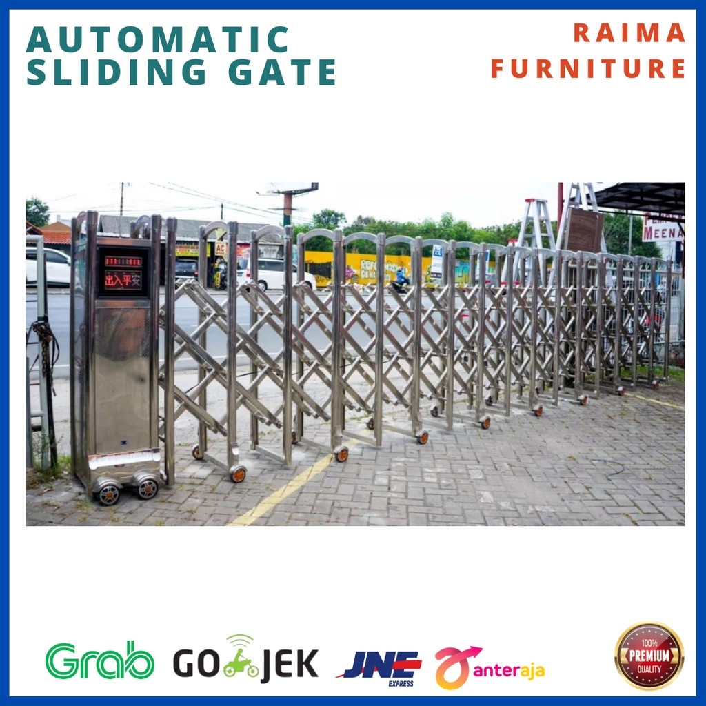 Automatic Sliding gate Pagar Rumah Pagar Kantor Pintu Otomatis