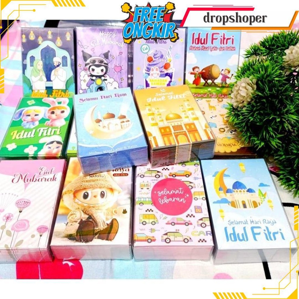 

Amplop Lebaran Idul Fitri (Isi 50 Pcs) Amplop Karakter Viral Angpao Terlaris Termurah Banget