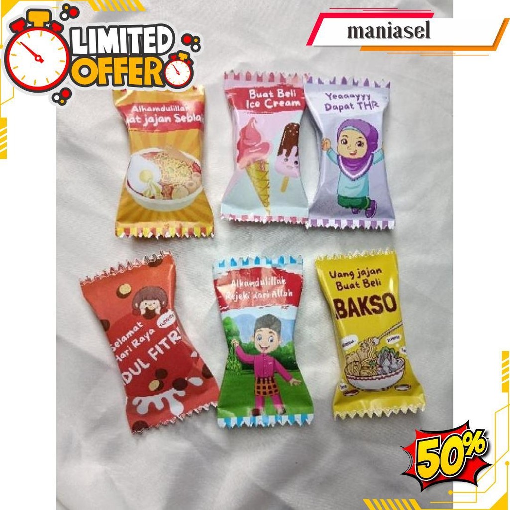 

(Isi 100Pcs) Siap Pakai Amplop Permen Lebaran Model Permen Harga Sudah Di Lem Tinggal Pakai Saja 100Pcs Angpao Uang Thr Idul Fitri Parcel Snack Hari Raya Siap Kirim