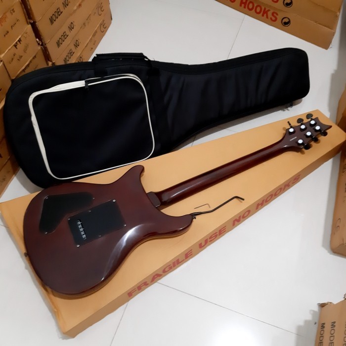 New Gitar PRS semi updown kuning plus gigbag tebal