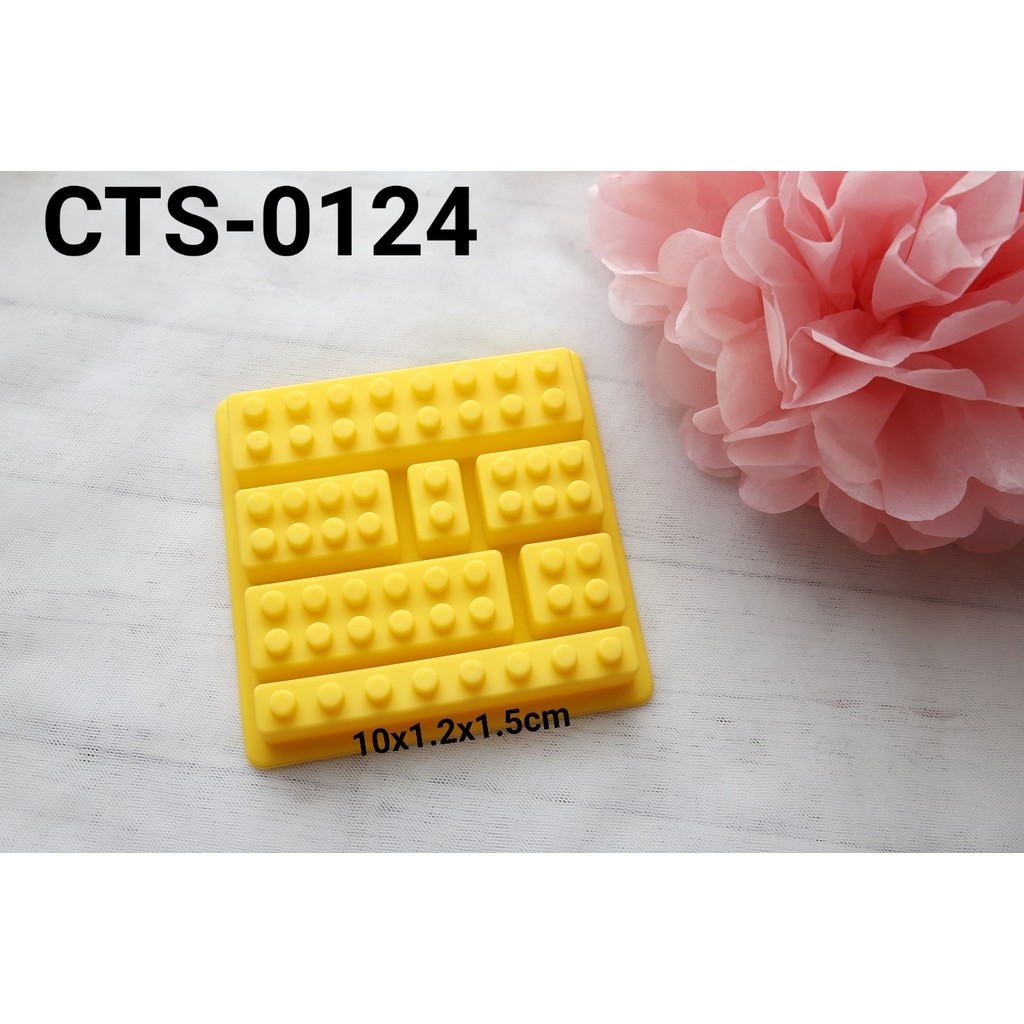 CTS-0124 Cetakan silikon coklat fondant clay sabun pudding puding lego (Cetakan silikon)
