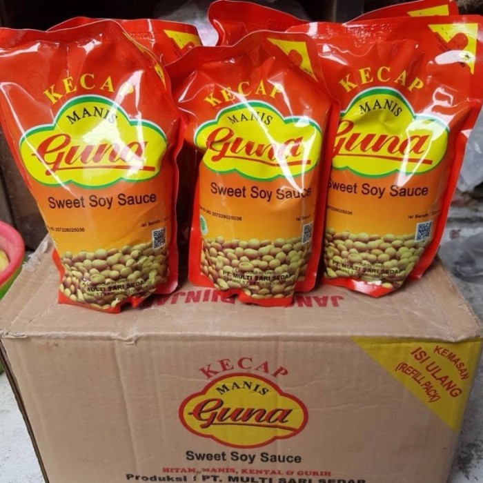 

TERLARIS KECAP MANIS GUNA (1 DUS ISI 12 POUCH @520ML) MURAH!!! MURAH