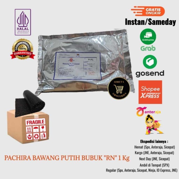 

TERLARIS PACHIRA AGLIO RN BAWANG PUTIH BUBUK 1KG MURAH!!! MURAH