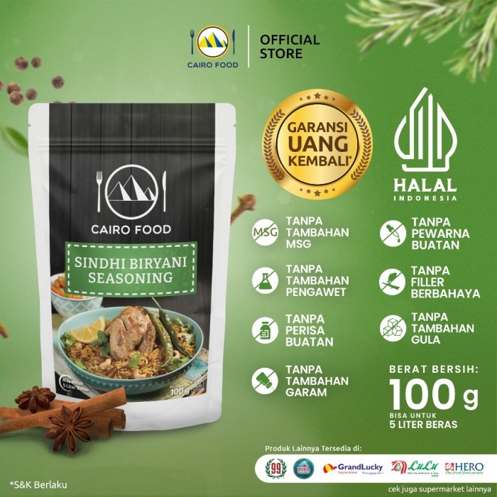 

TERLARIS BUMBU NASI BIRYANI SINDHI CAIRO FOOD - 100 GRAM MURAH!!! MURAH