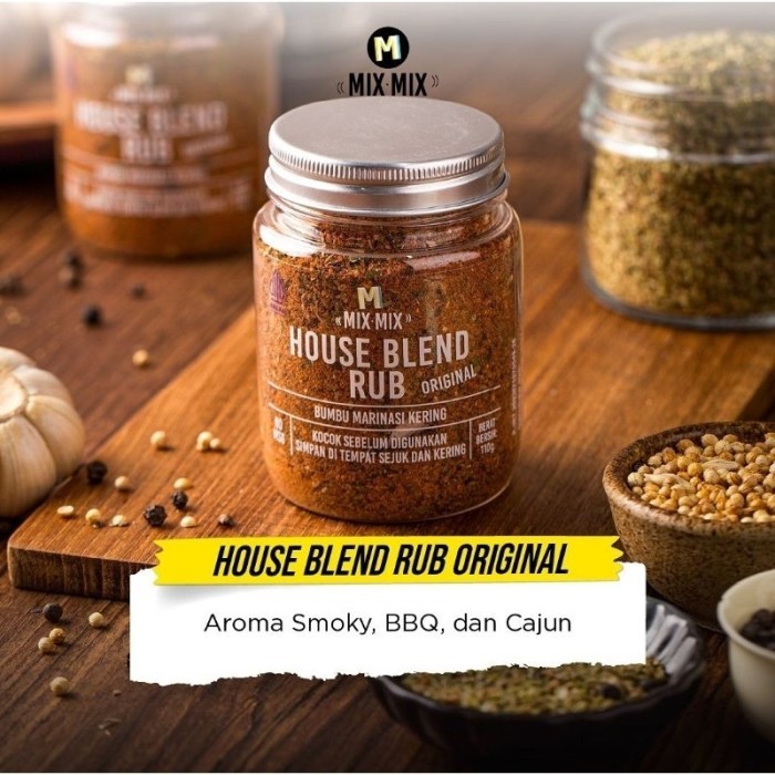

TERLARIS HOUSE BLEND RUB ORIGINAL 110GR BY MIXMIX BUMBU MARINASI PERMIUM BUMBU MARINASI DIET