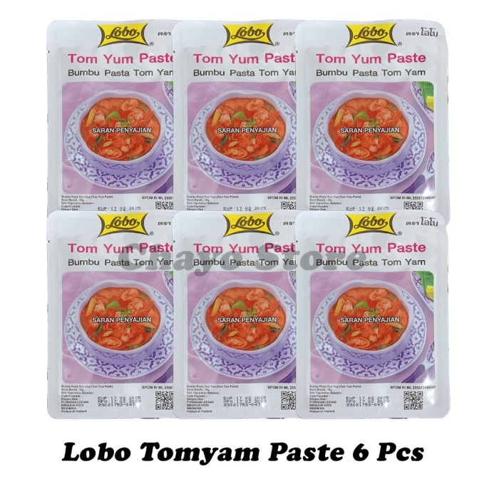 

TERLARIS LOBO TOM YUM PASTE 30 GR 6 PCS / LOBO TOM YAM / BUMBU TOM YAM MURAH!!! MURAH