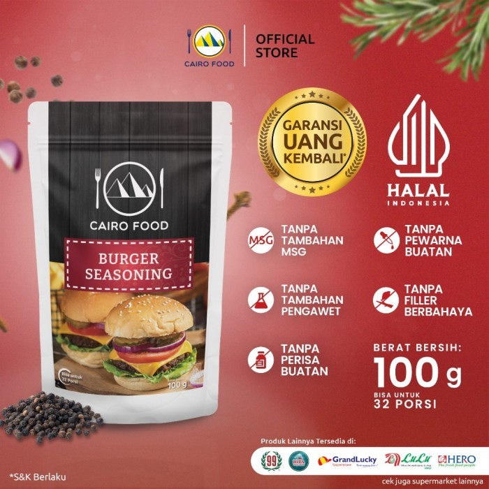 

TERLARIS BUMBU BURGER CAIRO FOOD - 100 GRAM MURAH!!! MURAH