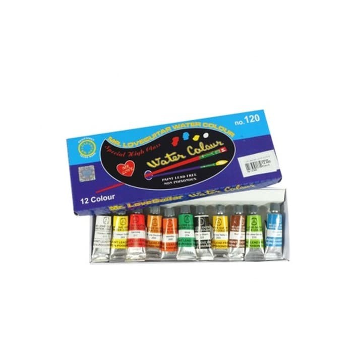 

[ Lusin ] Cat Air Water Colour - Guitar 120 Besar 12 Warna Murah!