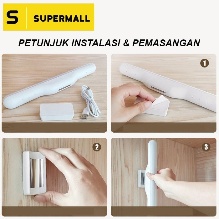 Magnetic Led Lamp - Lampu Meja Komputer / Lampu Baca / Lampu Meja Rias -