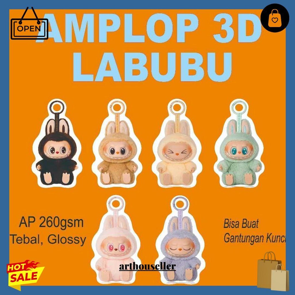 

(6 Pcs) Amplop 3D Motif Labubu Lebaran Idul Fitri, Imlek, Dan Tahun Baru 2025 Terlaris