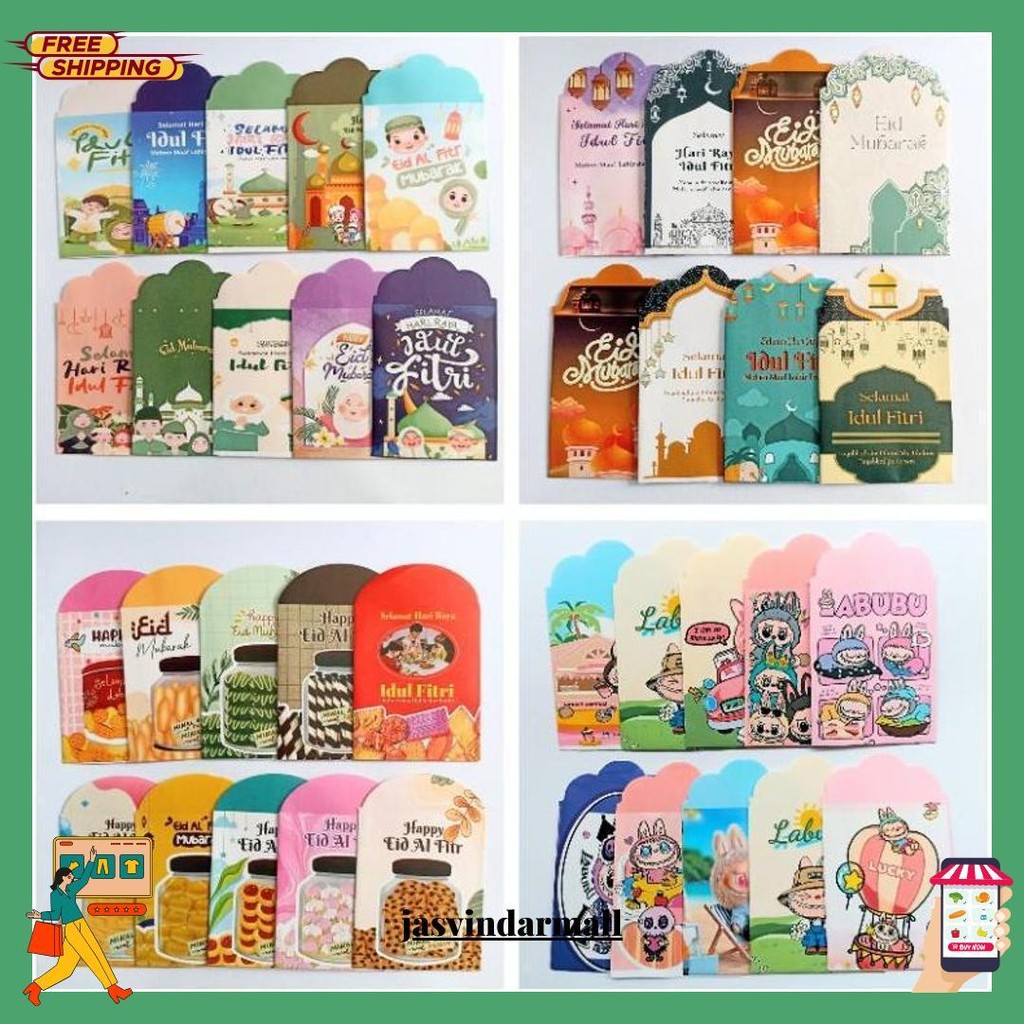 

(Isi 10) Amplop Lebara Medium Motif Muslim / Snack / Kartun Terlaris