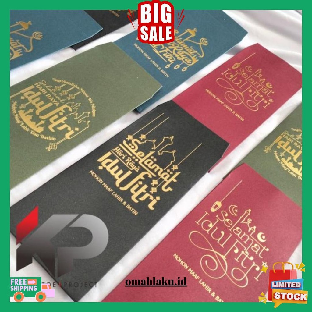 

Amplop Idul Fitri Premium Uang Tanpa Lipat Ukuran 7,5 X 16 Cm / Amplop Lebaran Premium Cod