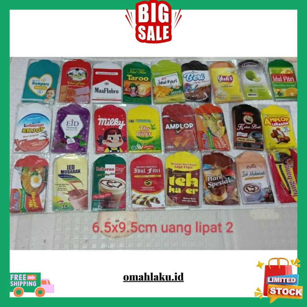 

10Lembar Amplop Lebaran Profesi Viral Ukuran Medium 7X9Cm Termurah Banget