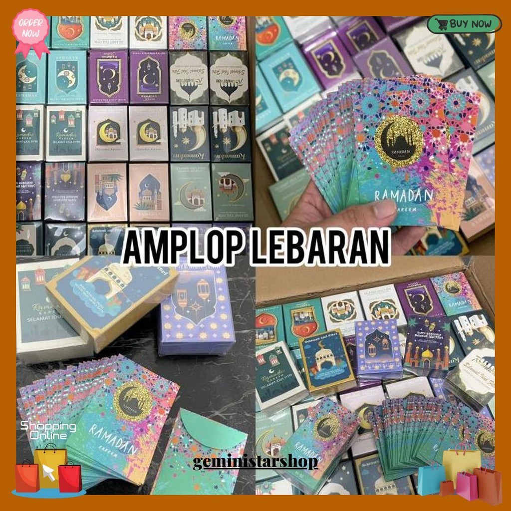 

Amplop Lucu Lebaran Idul Fitri Isi 50 Lembar Per Box/ Angpao Thr Eid Mubarak Original Produk